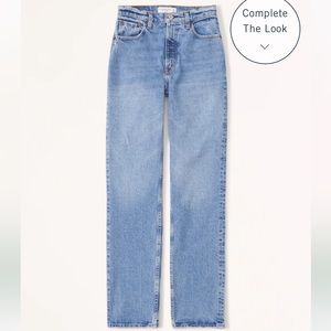 Abercrombie 90’s straight Ultra High Rise Jeans (28/6 Regular)